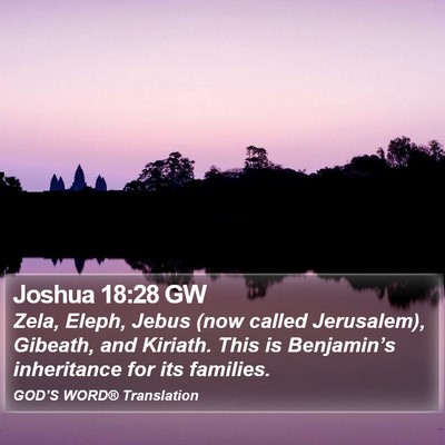 Joshua 18:28 GW Bible Verse Image