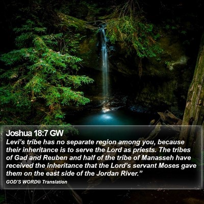 Joshua 18:7 GW Bible Verse Image