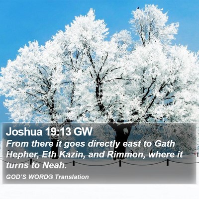 Joshua 19:13 GW Bible Verse Image