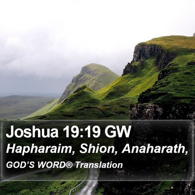 Joshua 19:19 GW Bible Verse Image
