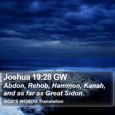 Joshua 19:28 GW Bible Verse Image