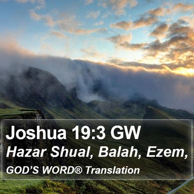 Joshua 19:3 GW Bible Verse Image