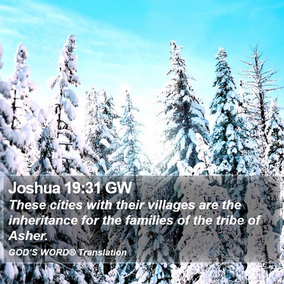 Joshua 19:31 GW Bible Verse Image