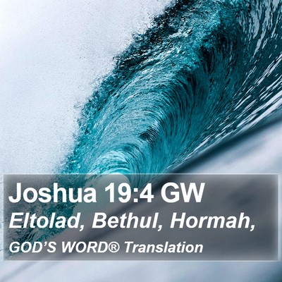 Joshua 19:4 GW Bible Verse Image