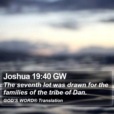 Joshua 19:40 GW Bible Verse Image