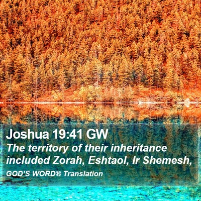 Joshua 19:41 GW Bible Verse Image