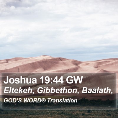 Joshua 19:44 GW Bible Verse Image