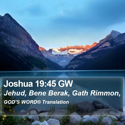 Joshua 19:45 GW Bible Verse Image