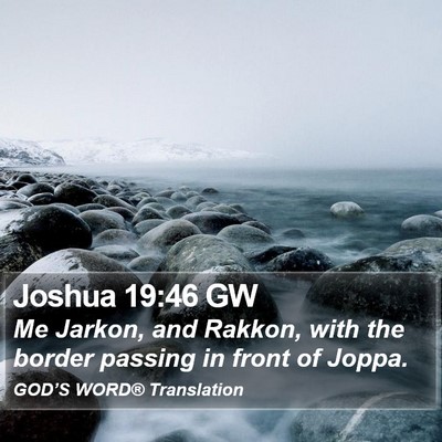 Joshua 19:46 GW Bible Verse Image