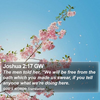 Joshua 2:17 GW Bible Verse Image