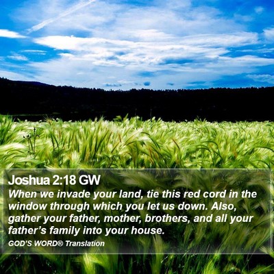 Joshua 2:18 GW Bible Verse Image