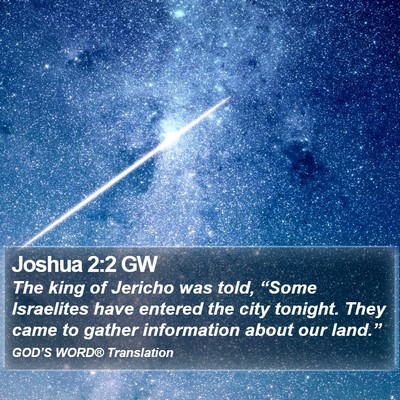 Joshua 2:2 GW Bible Verse Image