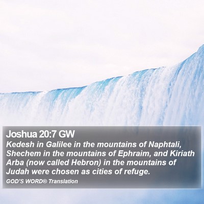 Joshua 20:7 GW Bible Verse Image