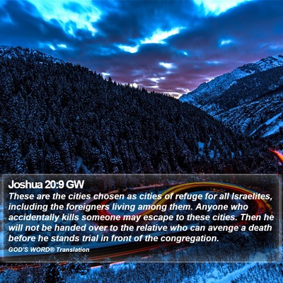 Joshua 20:9 GW Bible Verse Image