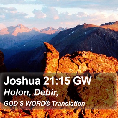 Joshua 21:15 GW Bible Verse Image