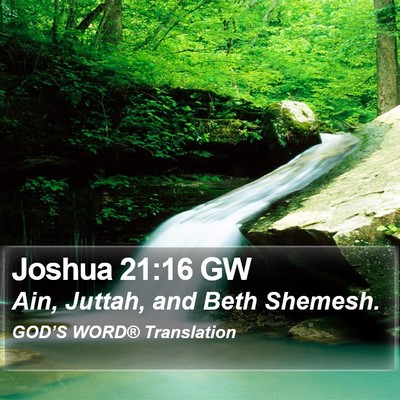 Joshua 21:16 GW Bible Verse Image