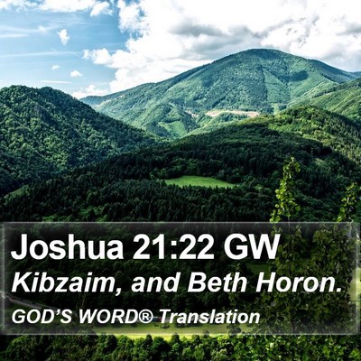Joshua 21:22 GW Bible Verse Image