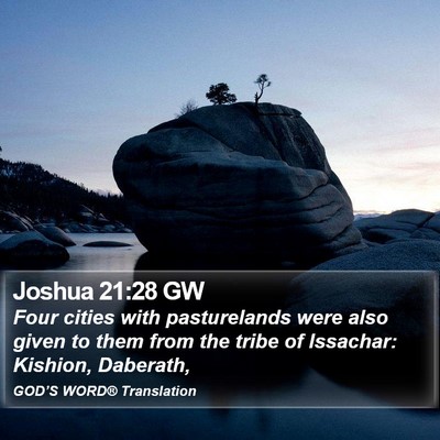 Joshua 21:28 GW Bible Verse Image