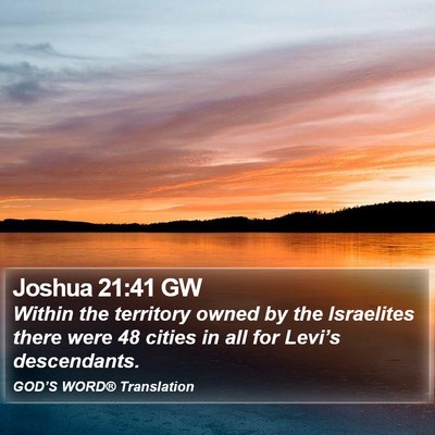 Joshua 21:41 GW Bible Verse Image