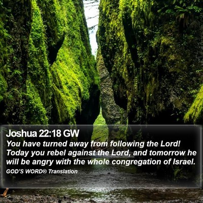 Joshua 22:18 GW Bible Verse Image