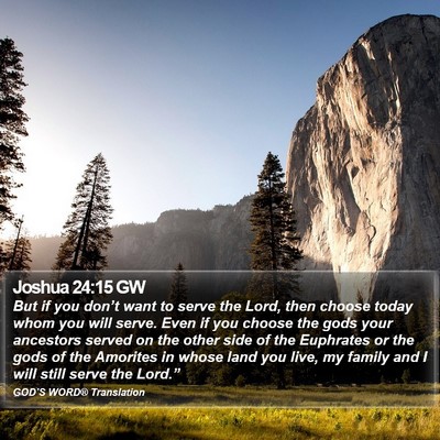 Joshua 24:15 GW Bible Verse Image