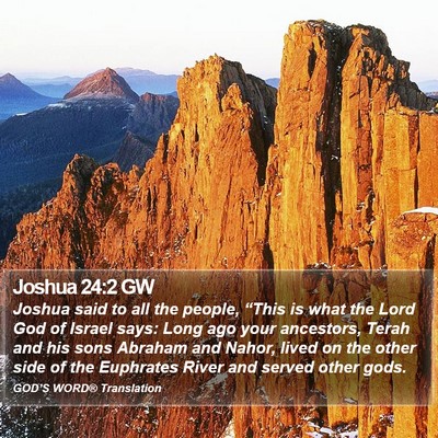 Joshua 24:2 GW Bible Verse Image