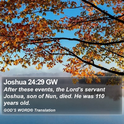Joshua 24:29 GW Bible Verse Image