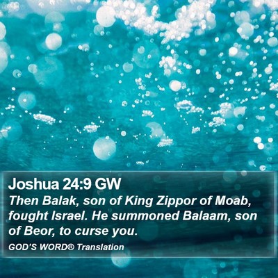 Joshua 24:9 GW Bible Verse Image