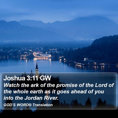 Joshua 3:11 GW Bible Verse Image