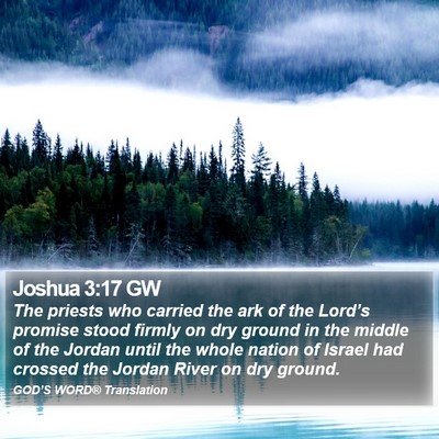 Joshua 3:17 GW Bible Verse Image