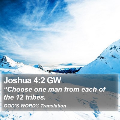 Joshua 4:2 GW Bible Verse Image