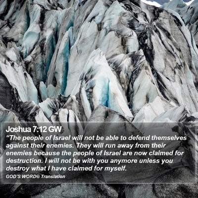Joshua 7:12 GW Bible Verse Image