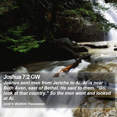 Joshua 7:2 GW Bible Verse Image