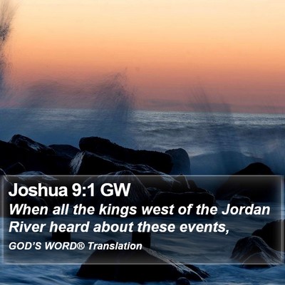 Joshua 9:1 GW Bible Verse Image