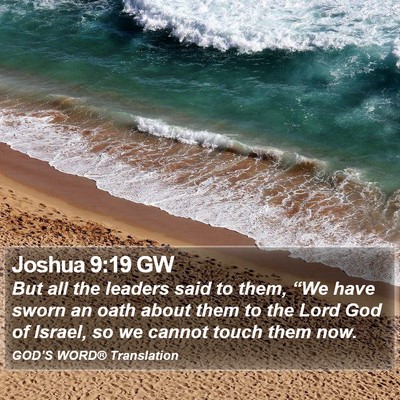 Joshua 9:19 GW Bible Verse Image