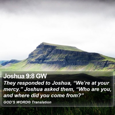 Joshua 9:8 GW Bible Verse Image