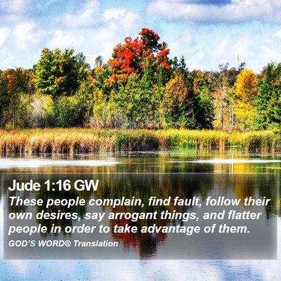 Jude 1:16 GW Bible Verse Image