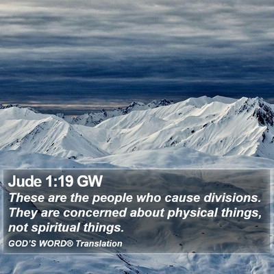 Jude 1:19 GW Bible Verse Image