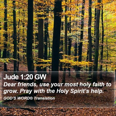 Jude 1:20 GW Bible Verse Image