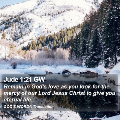 Jude 1:21 GW Bible Verse Image