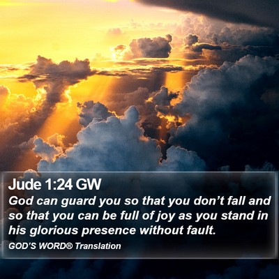 Jude 1:24 GW Bible Verse Image