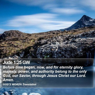 Jude 1:25 GW Bible Verse Image