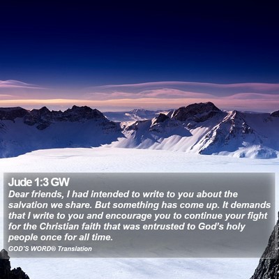 Jude 1:3 GW Bible Verse Image