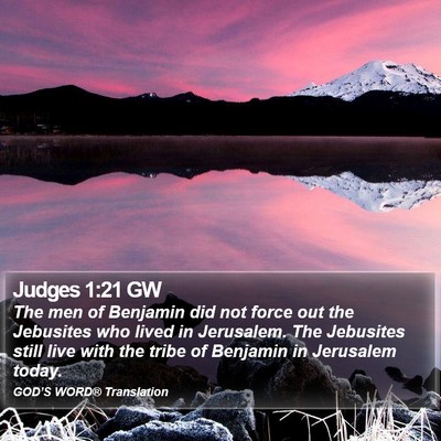 Judges 1:21 GW Bible Verse Image