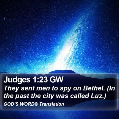 Judges 1:23 GW Bible Verse Image