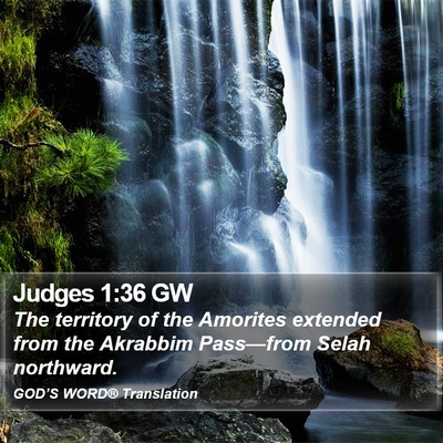 Judges 1:36 GW Bible Verse Image