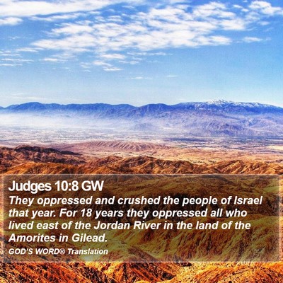 Judges 10:8 GW Bible Verse Image