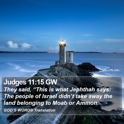 Judges 11:15 GW Bible Verse Image