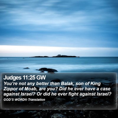 Judges 11:25 GW Bible Verse Image