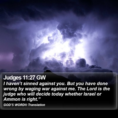 Judges 11:27 GW Bible Verse Image